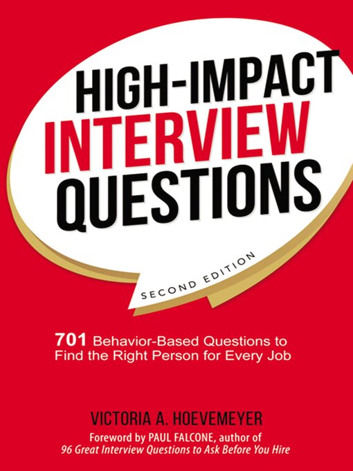 Title details for High-Impact Interview Questions by Victoria Hoevemeyer - Available